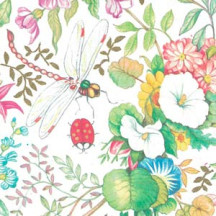 Dragonflies and Flowers Florentine Italian Print Paper ~ Carta Fiorentina Italy